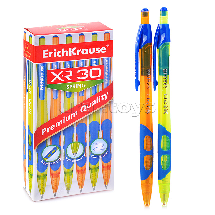 Ручка шариковая автоматическая XR-30 Spring, цвет чернил синий