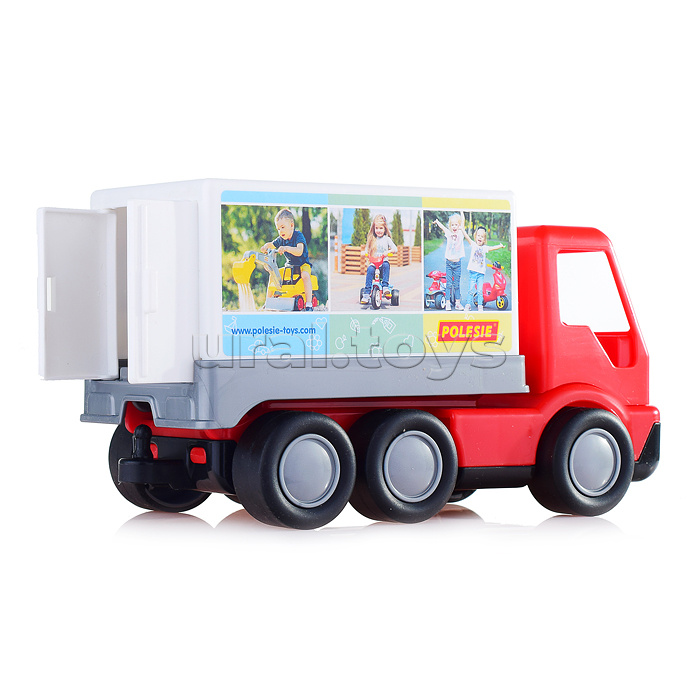 Автомобиль-фургон "Базик" трёхосный (в сеточке)