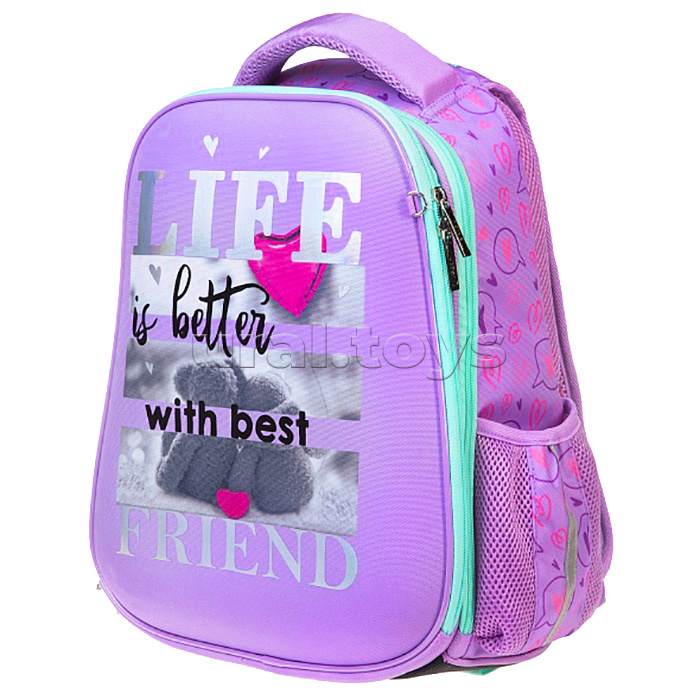 Рюкзак Ergonomic light "Лучшие друзья" 38х29х15см EVA материал нагрудная стяжка светоотраж. 2 отделения 2 кармана и 1 потайной на спинке
