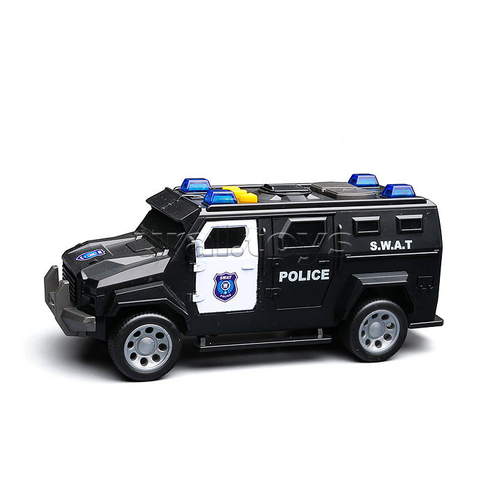 Машина "Полицейский броневик" 1:32 (свет, звук) в коробке