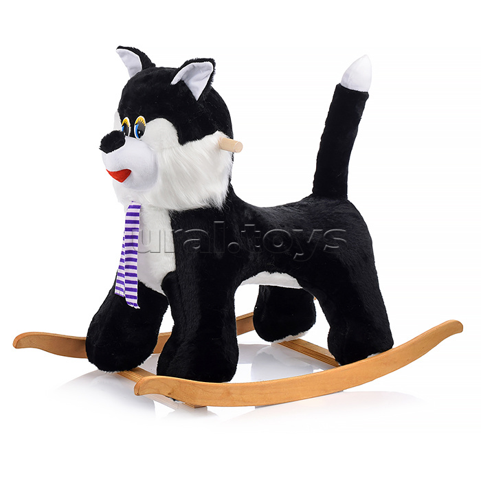 Качалка Кот, цвет черный
