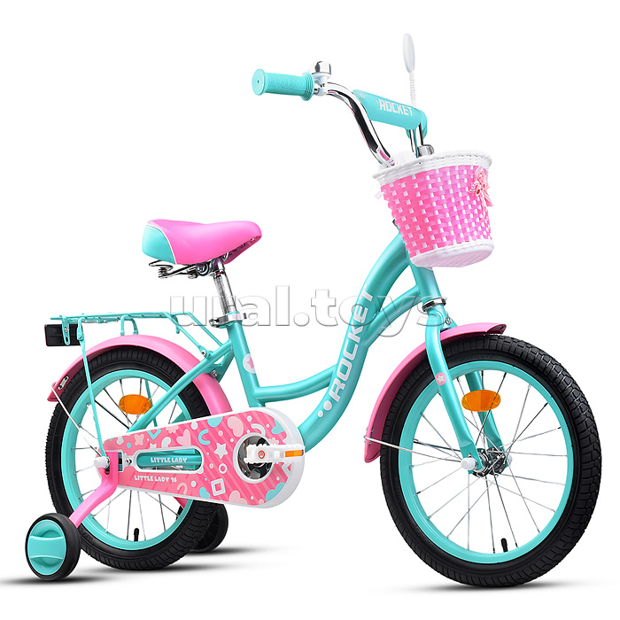 Велосипед 14" Rocket Little Lady, цвет бирюзовый