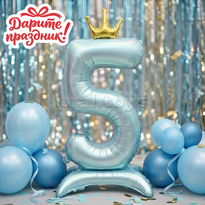 Интерьерное украшение Фигура-шар "Цифра 5"