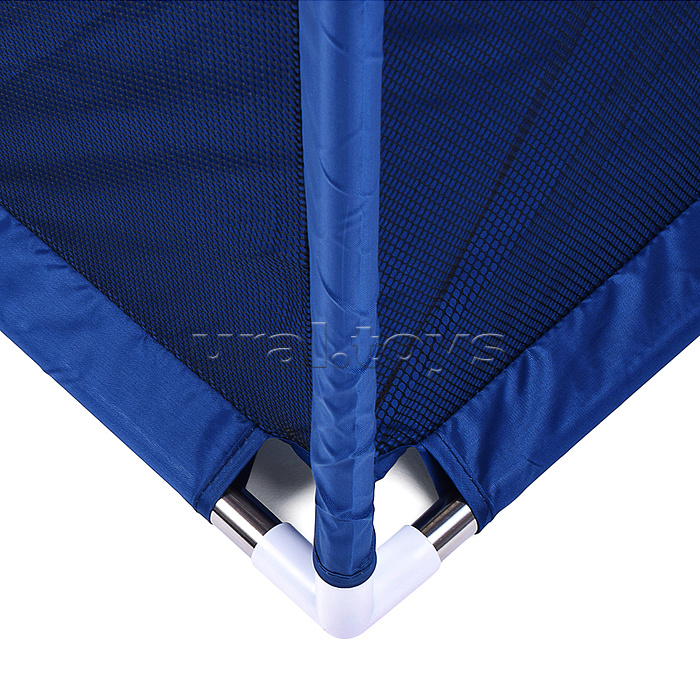 Манеж детский прямоугольный с баскетбольным кольцом и воротами (120*180*60) цвет синий