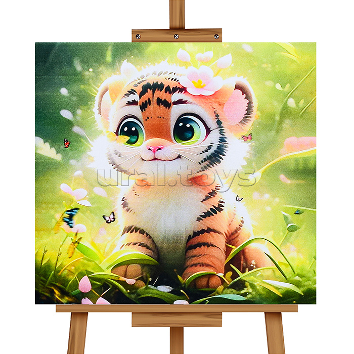 Мозаика алмазная "Тигруша" 20*20 см.