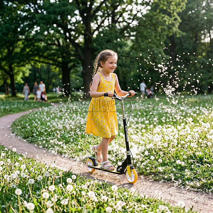 Самокат 2-х колесный ROCKET,колеса PU/ 145 мм,ABEC 7, желтый (в пакете)