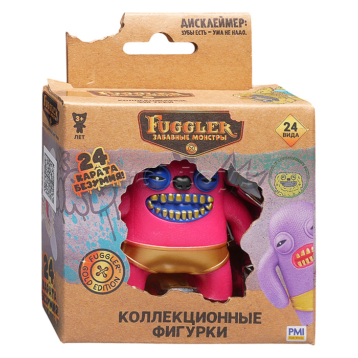 Коллекционная фигурка Полосатый Шалун, 1 шт. в коробке с окном, Fuggler Gold Edition
