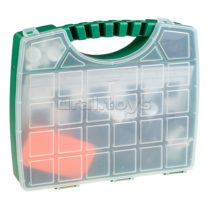 Набор из 3 игр "Походный-малый" в чемоданчике (шахматы обиходные пластик,домино, шашки + 2 доски)