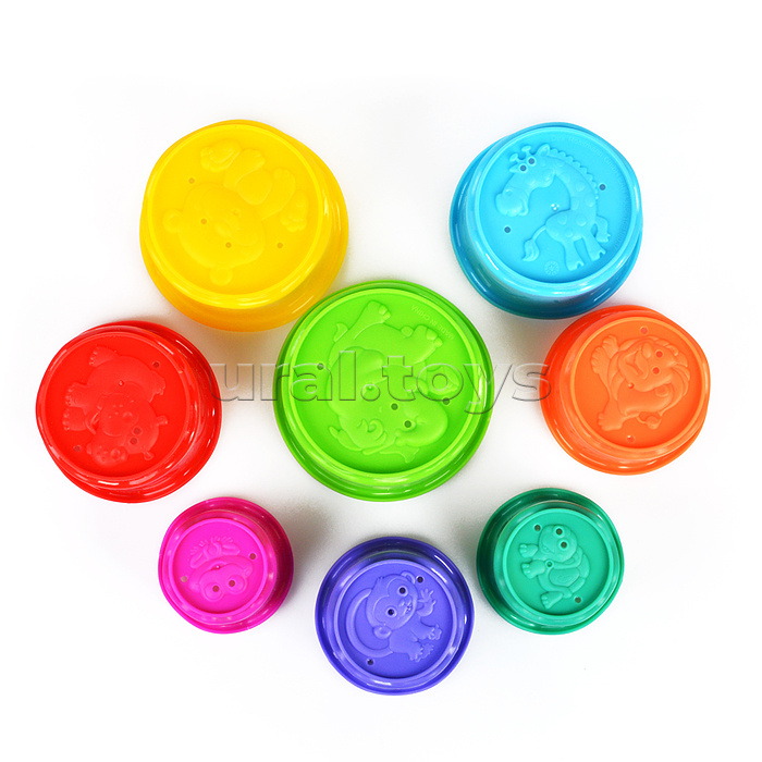 Пирамидка "Яркие волны" в коробке