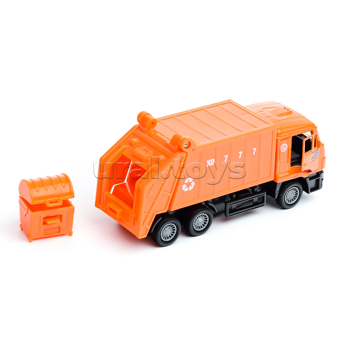 Машина металл KAMAZ Мусоровоз, 12 см, двери, подвижные детали, инерц. Машина металл KAMAZ Мусоровоз, 12 см, двери, подвижные детали, инерц.