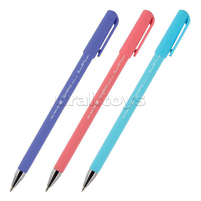 Ручка "SlimWrite.JOY" шариковая 0.5 мм, синяя  (3 цвета корпуса)
