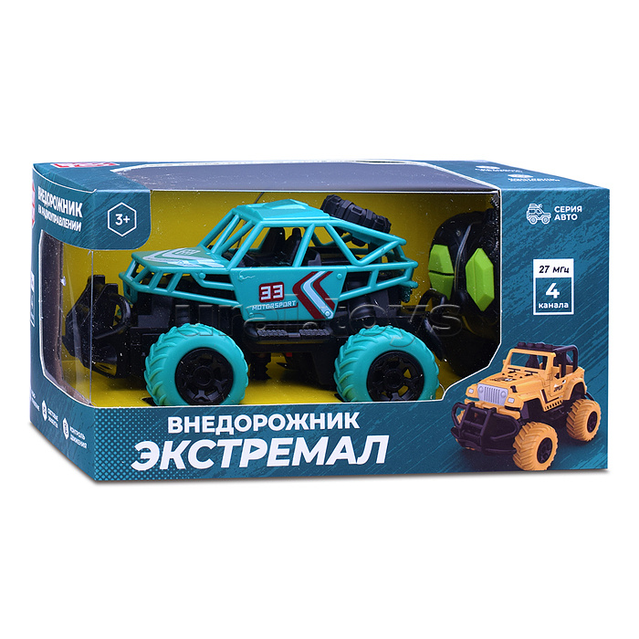 Машина "Внедорожник Экстремал-4" р/у, 27 MHz в коробке