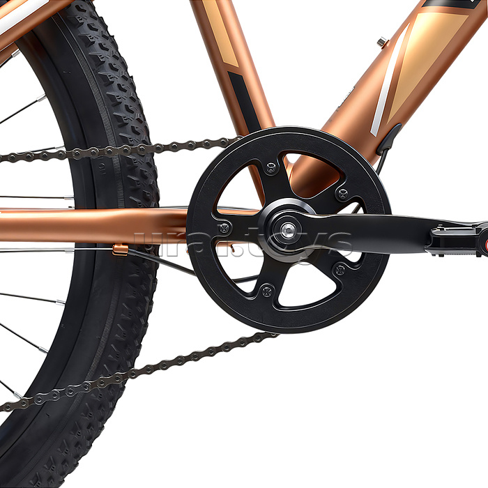 Велосипед 24" Rocket Aries 1.0 , цвет коричневый, размер 13"