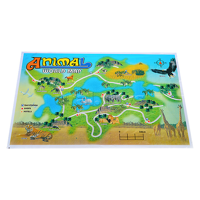 Набор животных"Зверинец", в пакете