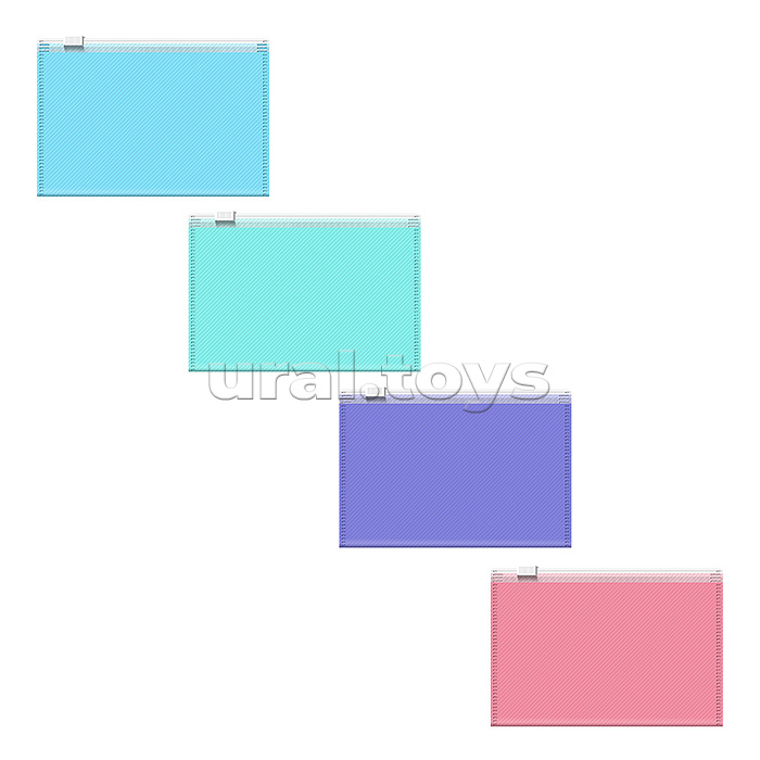 Zip-пакет пластиковый Diagonal Pastel, 190х70мм, непрозрачный, ассорти (в пакете по 12 шт.) Zip-пакет пластиковый Diagonal Pastel, 190х70мм, непрозрачный, ассорти (в пакете по 12 шт.)