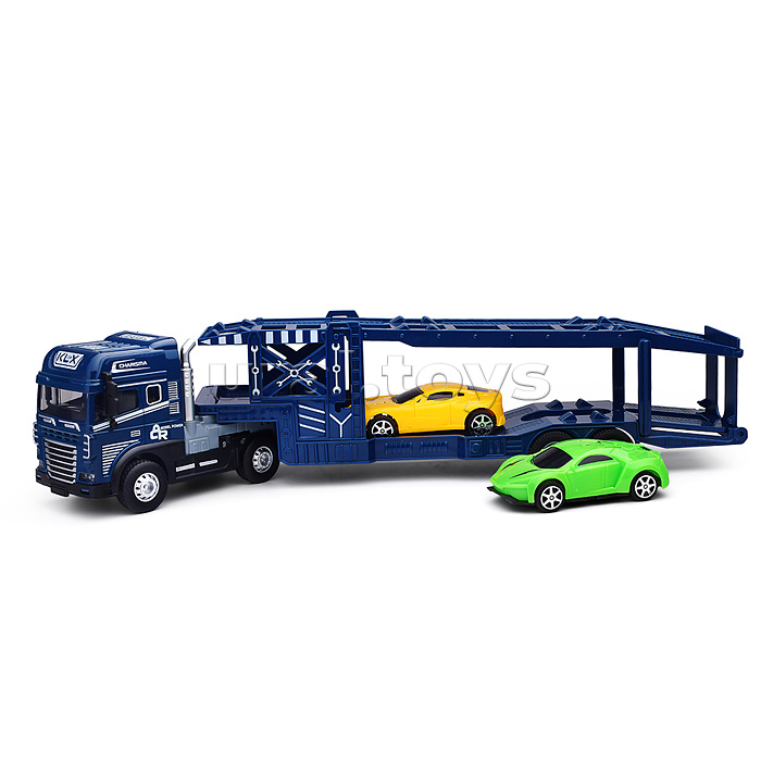 Машина "ТрансПорт Плюс" 1:24, металл., в коробке