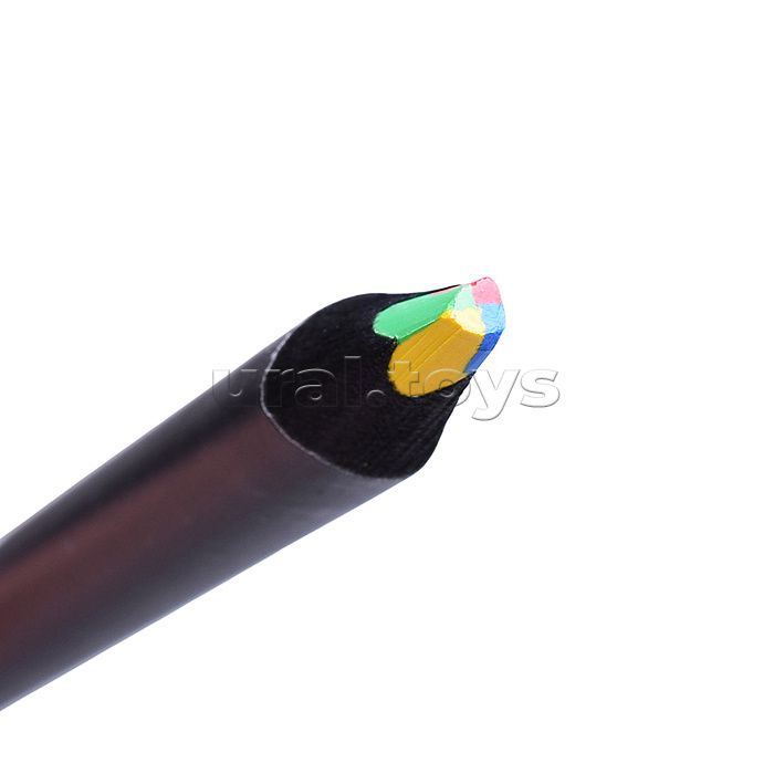 Карандаш с разноцветным грифелем "Triolino. Jumbo Rainbow" 4М, диаметр корпуса 10 мм, диаметр 5мм