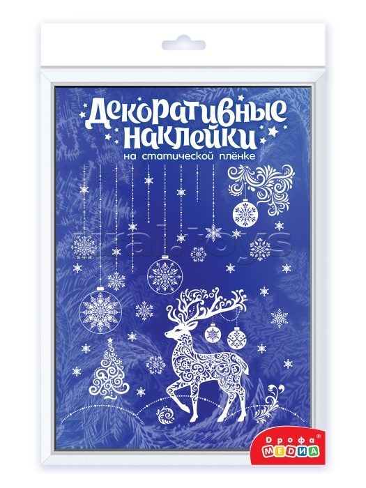 Декоративные наклейки. Статические. Морозные узоры (30х45 см)