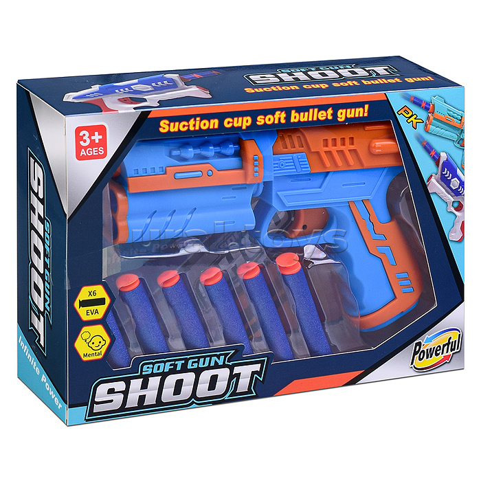 Пистолет "Soft gun shoot-1" в коробке Пистолет "Soft gun shoot-1" в коробке