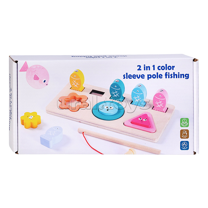 Игра развивающая "Веселая рыбалка" 2 в 1