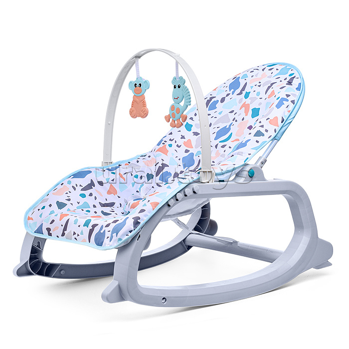 Шезлонг детский "Зверята" в коробке