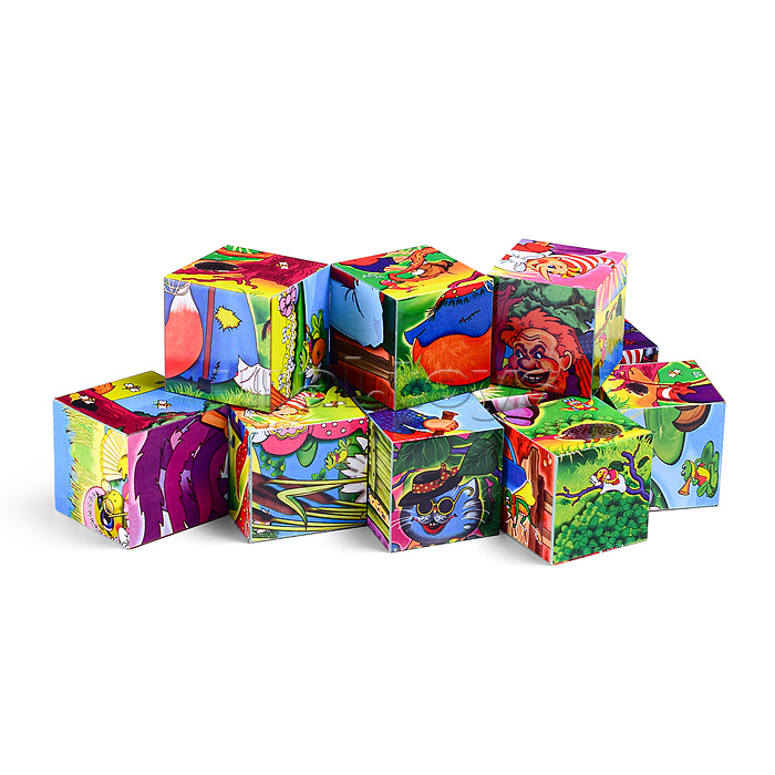 Кубики в картинках 10 "Буратино" (из 12-ти штук)