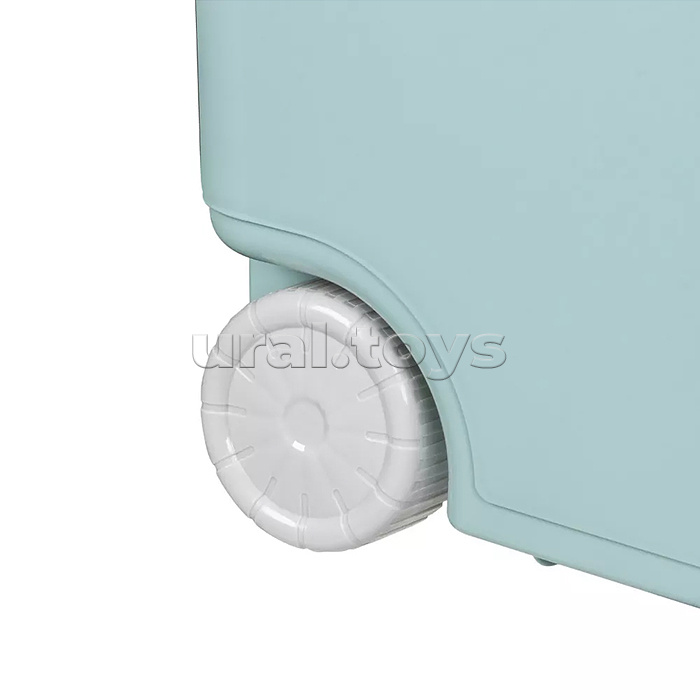 Ящик для игрушек на колесах 685х395х385мм, 66,5л (Светло-голубой)