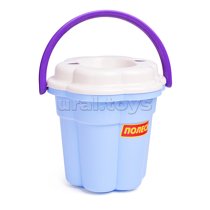 Набор №655 сафари: ведро-цветок большое, ситечко-цветок большое, лопатка №5, грабельки №5, лейка большая