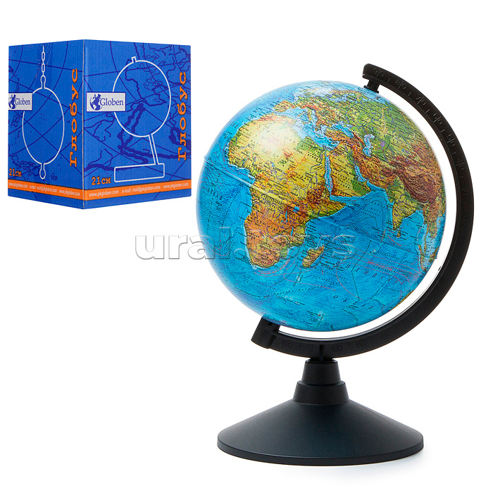 Глобус Земли физический 210мм Классик