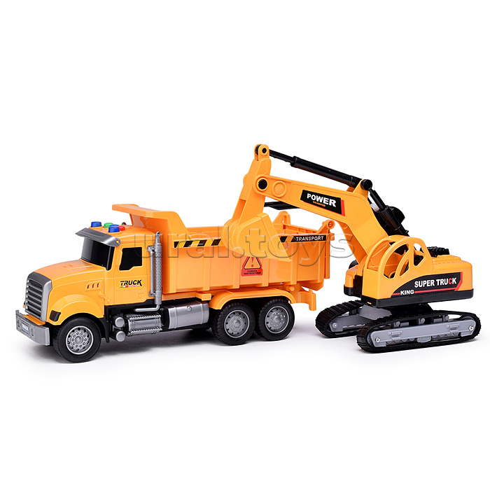 Машина "Спецтехника" (свет, звук) в коробке