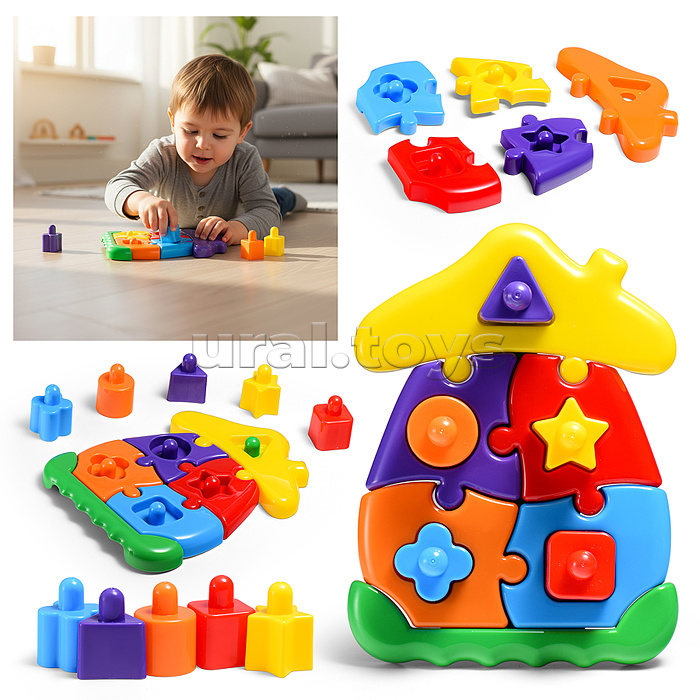 Логическая игрушка "Домик"