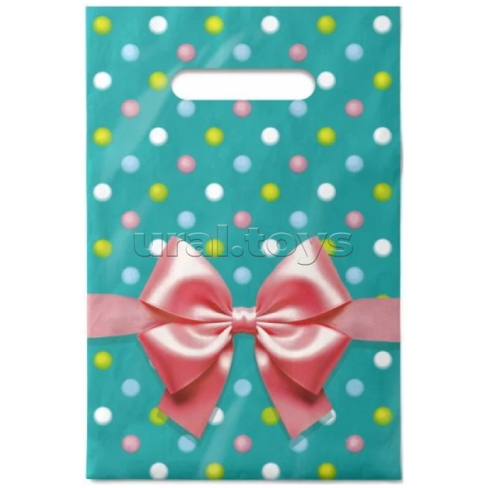 Пакет ПЭ с вырубной неусиленной ручкой 20x30см "Монпансье"