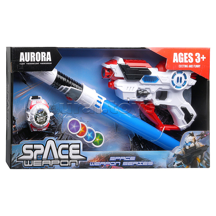 Набор оружия "Спасатель" (свет, звук) на батарейках, в коробке