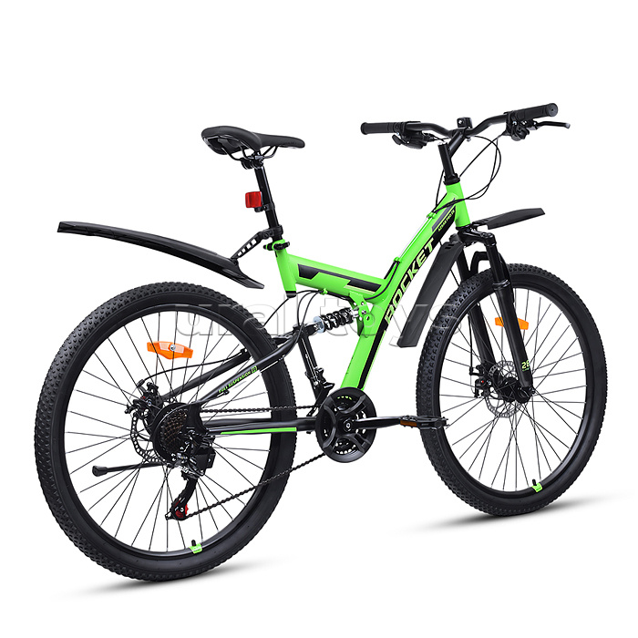 Велосипед 26" Rocket Azkar Pro, цвет зеленый, размер 18"