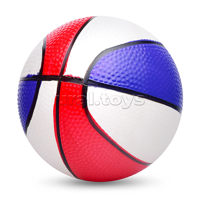Мяч надувной PVC "Баскетбол-2" 18 см., 80 гр. (цвет микс)