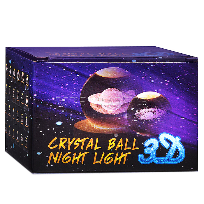 Светильник "Хрустальный шар" (в ассортименте) в коробке