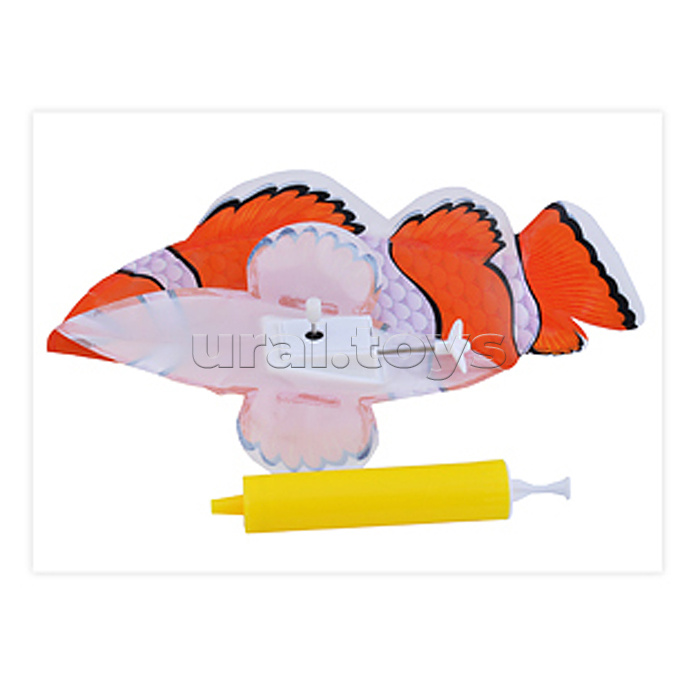 Заводная игрушка "Рыбка" (надув) в пакете