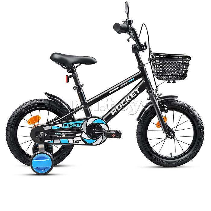 Велосипед 14" Rocket First, цвет черный