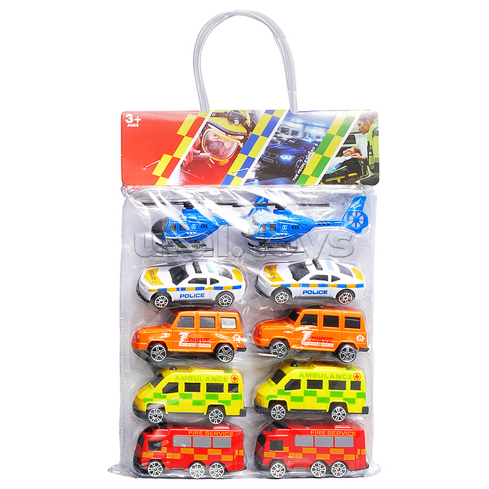 Набор машин "Автопарк служебных машин" в пакете