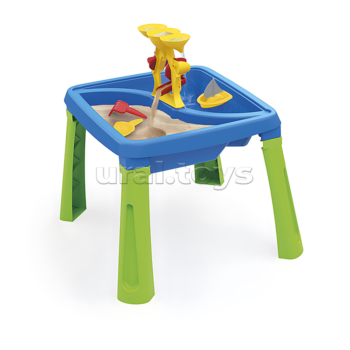 Игрушка Песочница игровая 3в1 color, песок-вода-столик, с аксесс.