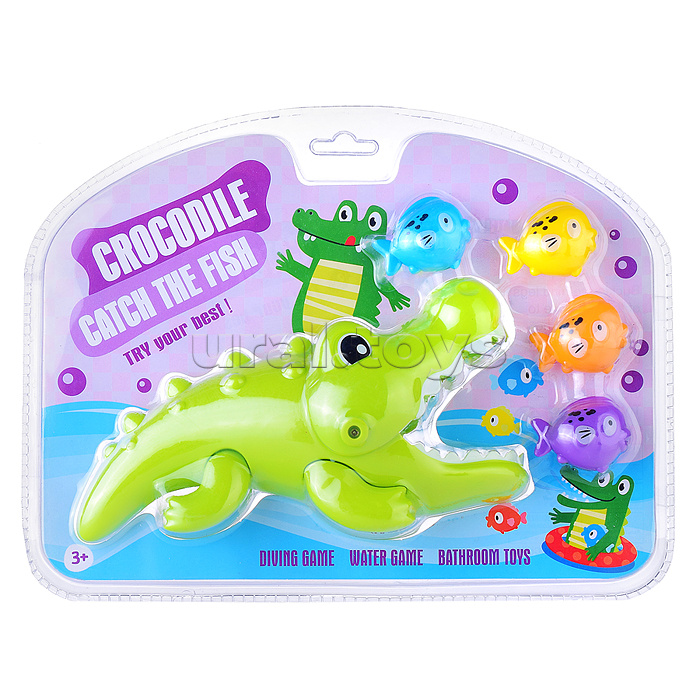 Игрушка для ванны "Крокодил" на листе