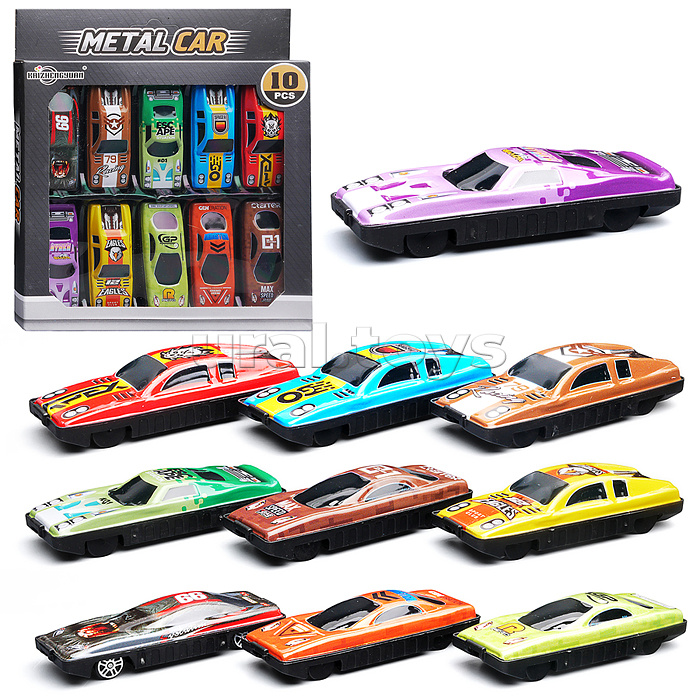 Набор машин "Стальной Гонщик" металл, в коробке