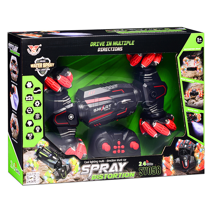 Машина "Яркий трюк" р/у, 27 MHz, в коробке