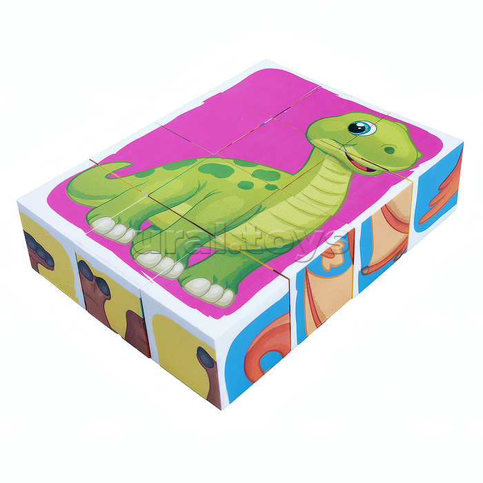 Кубики "Динозавры" 12 шт Baby Toys
