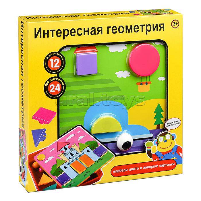 Настольная игра "Интересная геометрия" в коробке