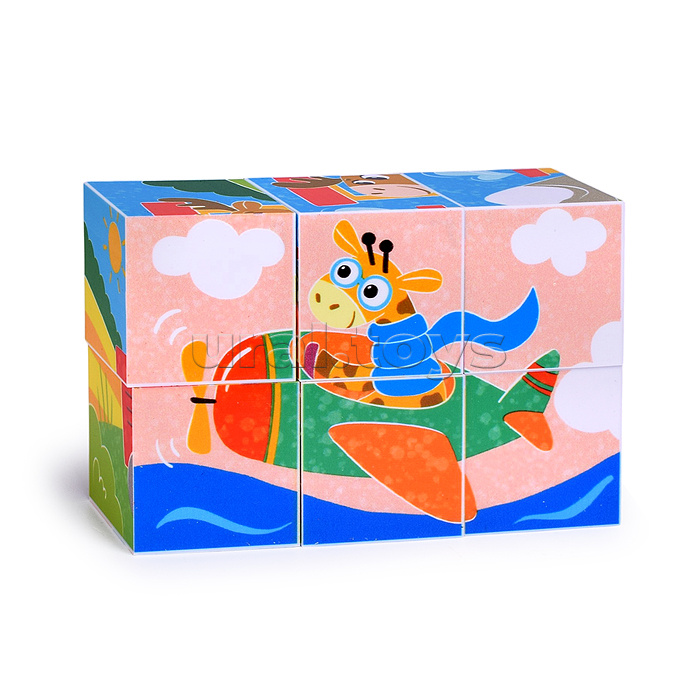 Кубики 6 шт. "Быстрее ветра" (StepKids)