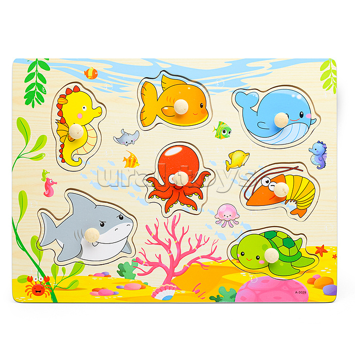 Пазл-вкладыш "Морской мир"