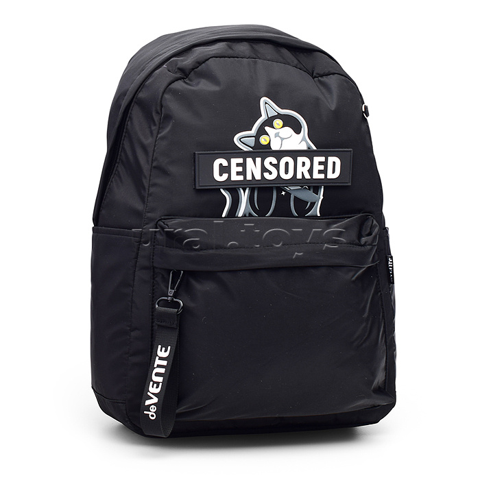 Рюкзак "Censored" подростковый 42x31x20 см (18 л) 500 г, плотный износостойкий полиэстер с водоотталкивающей пропиткой, 1 отделение на молнии с уплотненным отделением для ноутбука до 15 дюймов и книг, бегунок из репсовой ленты с печатью на переднем карман Рюкзак "Censored" подростковый 42x31x20 см (18 л) 500 г, плотный износостойкий полиэстер с водоотталкивающей пропиткой, 1 отделение на молнии с уплотненным отделением для ноутбука до 15 дюймов и книг, бегунок из репсовой ленты с печатью на переднем карман