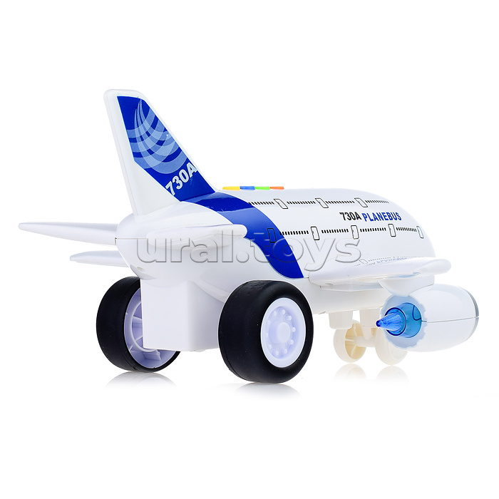 Самолет "730A" 1:120 (свет, звук) в коробке