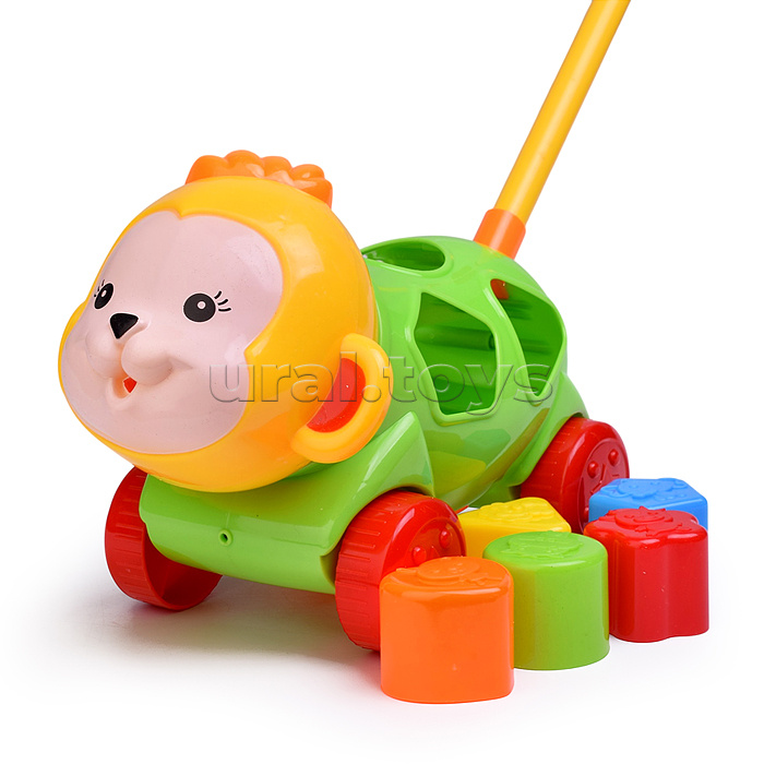 Каталка 9204 "Обезьянка" (головоломка с блоками) в пакете